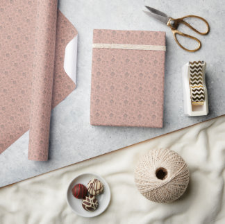 Papel De Presente Flores Desenhadas à Mão