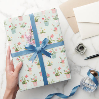 Papel De Presente Flores e Jardins de Plantas Cujas Plantas São Cult