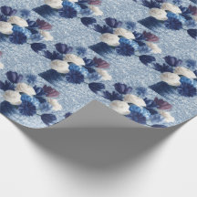 Flores em Azul Manhã | Floral Azul Pintura