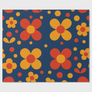 Papel De Presente Flores geométricas