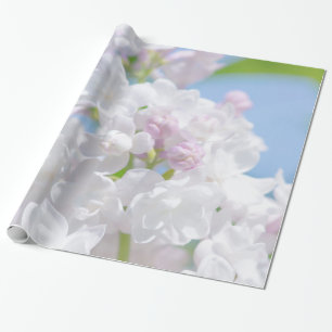 Papel De Presente Flores Lilac