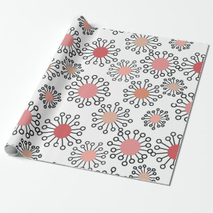 Papel De Presente Flores MCM