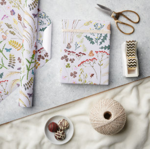 Papel De Presente Flores silvestres