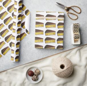 Papel De Presente Floresta de Comida de Frangos de Sorvete em Boston