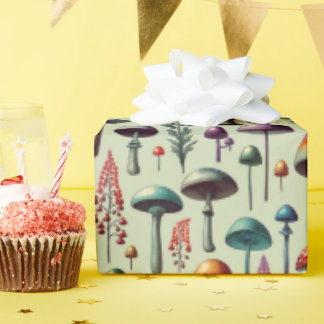 Papel De Presente Floresta de Fungos