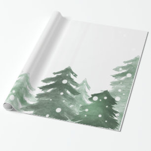 Papel De Presente Floresta de Inverno, Floresta de Neve