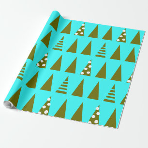 Papel De Presente Floresta de Natal