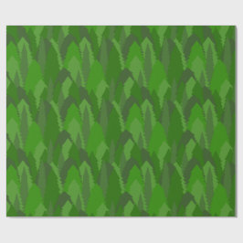 Papel De Presente Floresta de Pinheiros
