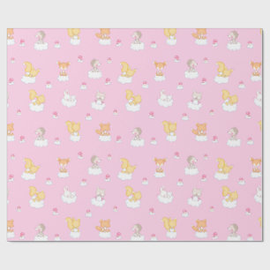 Papel De Presente Floresta do bebê