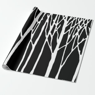 Papel De Presente Floresta do vidoeiro por pimentas de Leslie