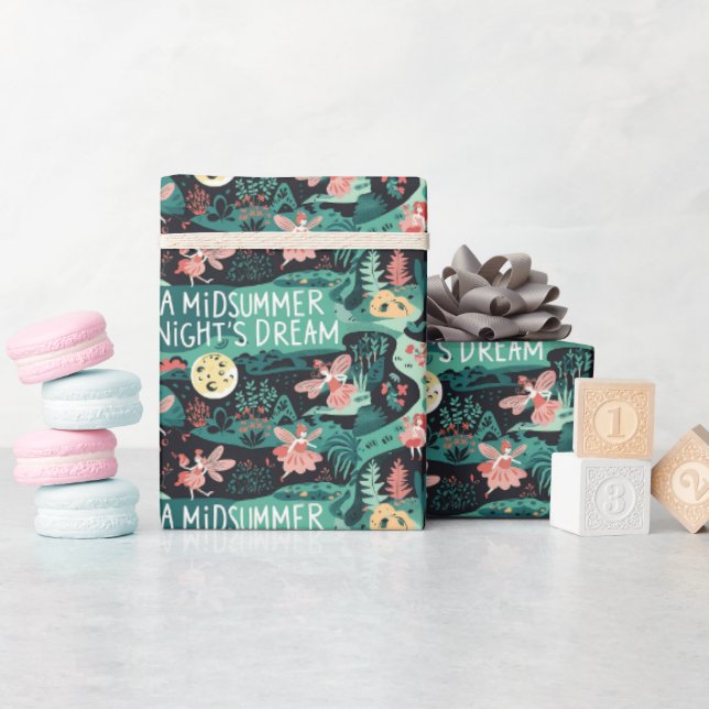 Papel De Presente Floresta Encantada: Fada Whimsical (Chá de bebê)