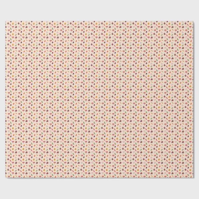 Papel De Presente Floresta Enfeitiçada de Outono (Aberto)