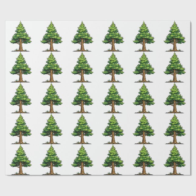 Papel De Presente Floresta perene (Aberto)