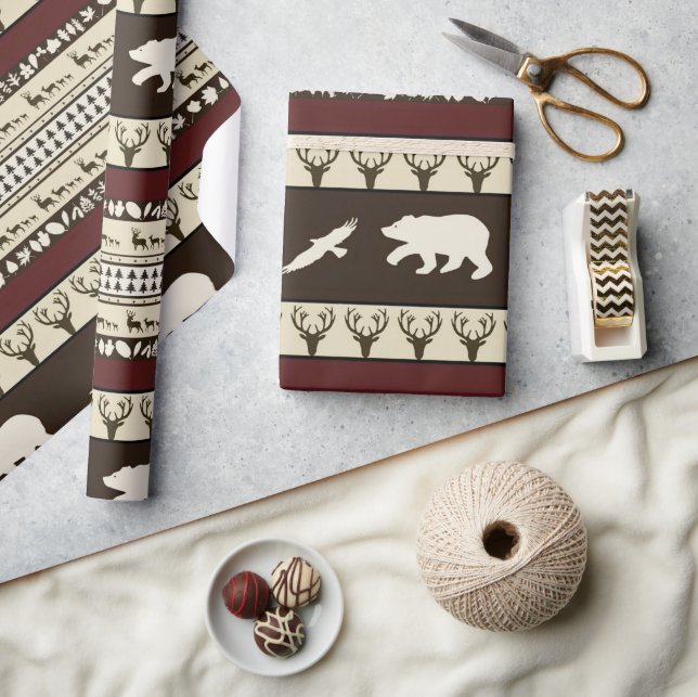 Papel De Presente Florestas do outono (Artesanato)