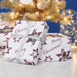 Papel De Presente Florista Festivo Festivo "Feliz Natal" Starry