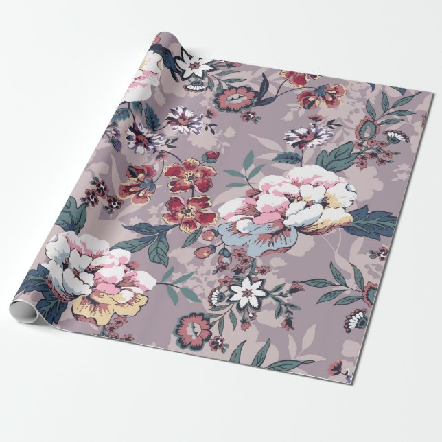 Papel De Presente flower pattern design textile illustrationart,desi (Desenrolado)