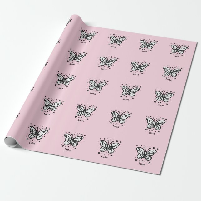 Papel De Presente Fluffy Buffalo Baby - Kawaii Fazenda Animal (Desenrolado)