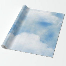 Papel De Presente Fluffy White Clouds
