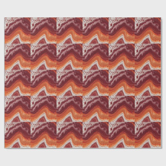 Papel De Presente fluido laranja e burgundy