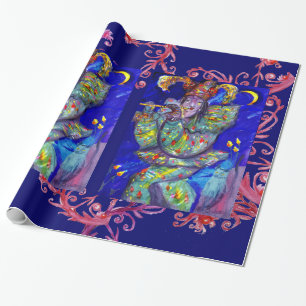 Papel De Presente FLUTIST EM AZUL / Noite de Carnaval de Veneza