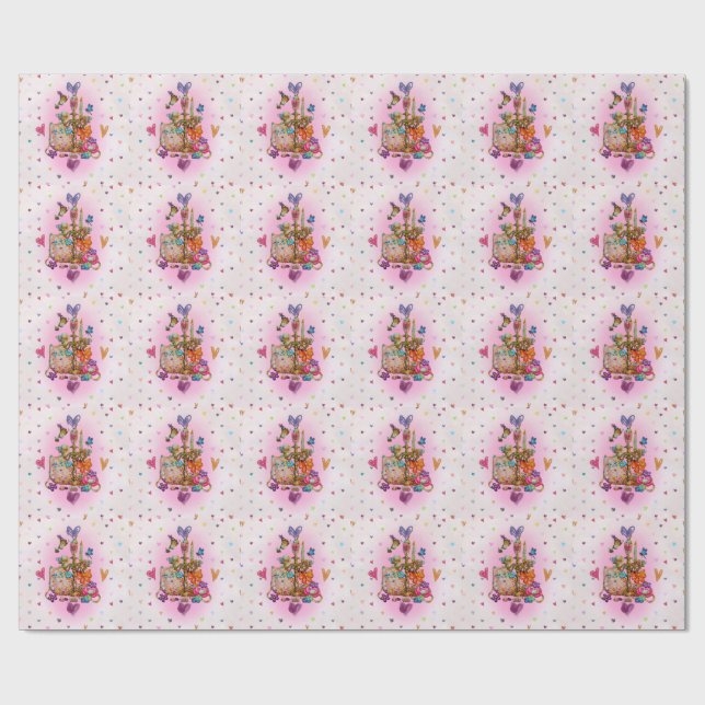 Papel De Presente Fofo Pastel (Aberto)
