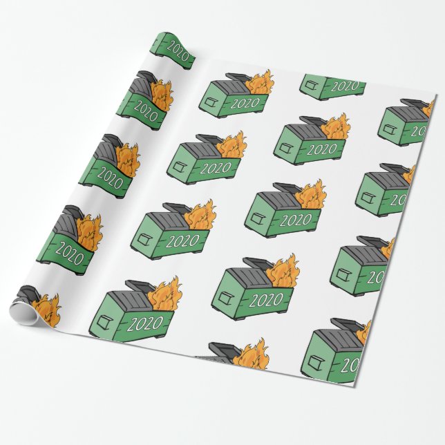 Papel De Presente Fogo de lixo 2020 (Desenrolado)