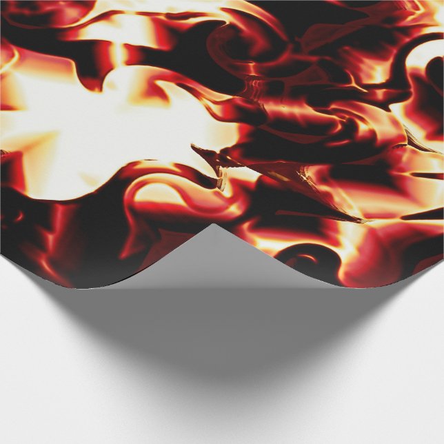 Papel De Presente Fogo esculpida sobre fundo escuro (Ponta)