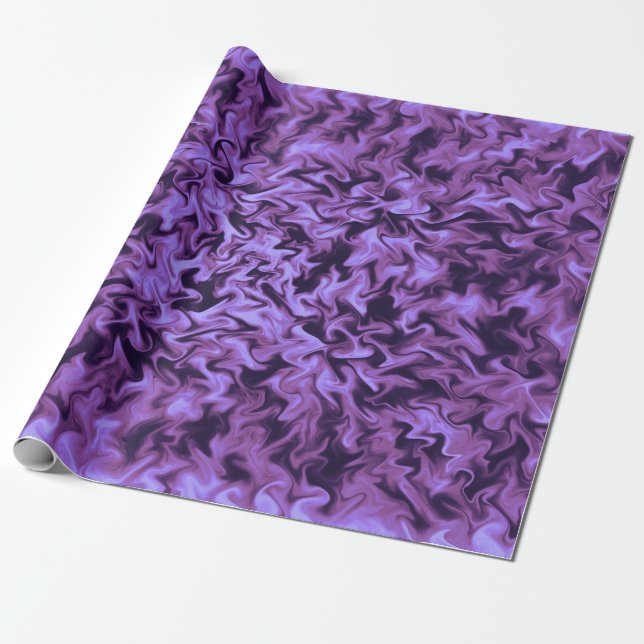 Papel De Presente Fogo Roxo (Desenrolado)