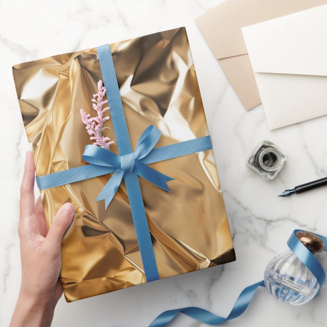 Papel De Presente  Foil Crinkle Pattern (Presentear)