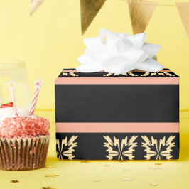 Papel De Presente Folgas de Arte Mínimas Modernas