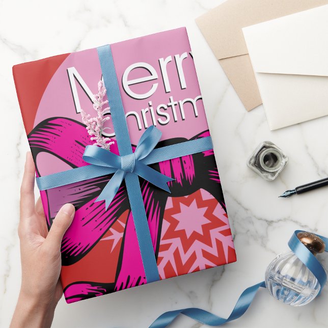 Papel De Presente Folha de Arco Feliz de Natal (Criador carregado)