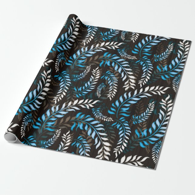 Papel De Presente Folha de Floral (Desenrolado)