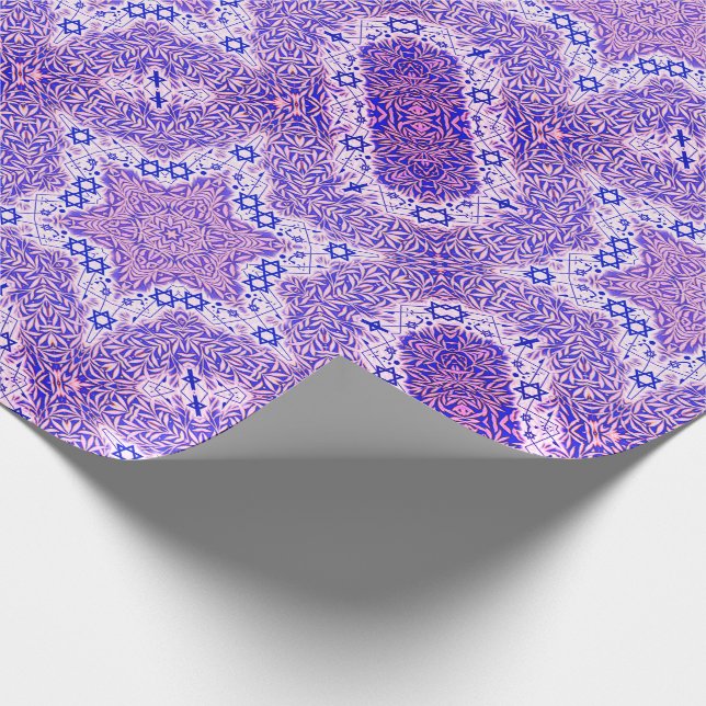 Papel De Presente Folha de Magen David e de salgueiro (Ponta)