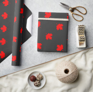 Papel De Presente Folha de Mapeamento de Algodão Canadense