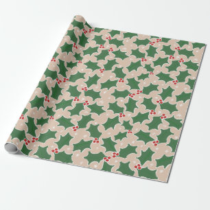 Papel De Presente Folha de Natal Festiva