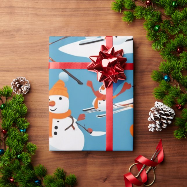 Papel De Presente Folha de Natal para Joy Festivo (Presente de Natal)