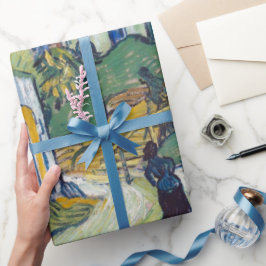 Papel De Presente Folha de pintura de van gogh