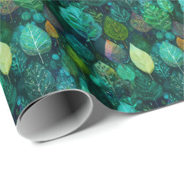 Papel De Presente Folha Elfica Elegante D&D Natureza