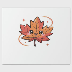 Papel De Presente folha kawai, Camiseta Clássica