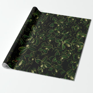 Papel De Presente Folha verde