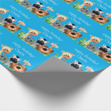 Folha Verde de Aniversário do Zoo Personalizado