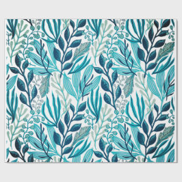 Papel De Presente Folhas Botânicas