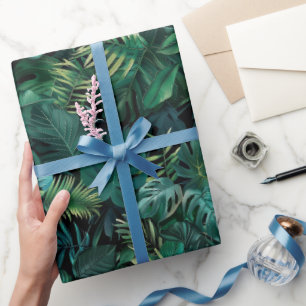 Papel De Presente Folhas da Floresta Tropical