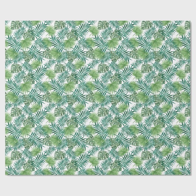 Papel De Presente Folhas da Selva (Aberto)