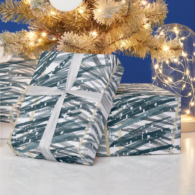 Papel De Presente Folhas de aquarela (Feriados)