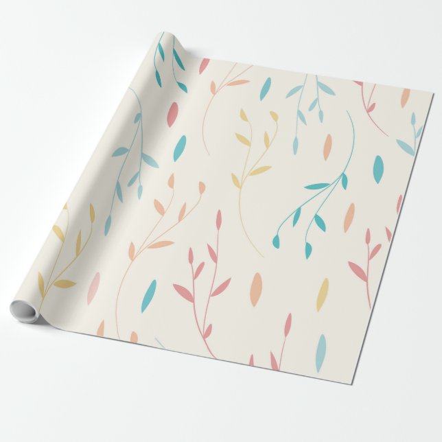 Papel De Presente folhas de árvore (Desenrolado)