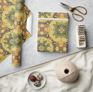 Papel De Presente Folhas de Ginkgo