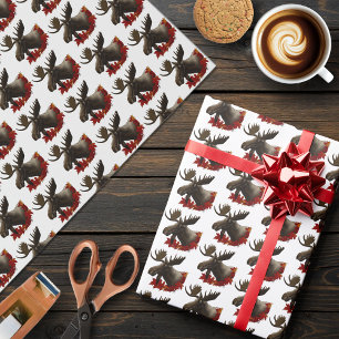 Papel De Presente Folhas de Maçã Vermelha