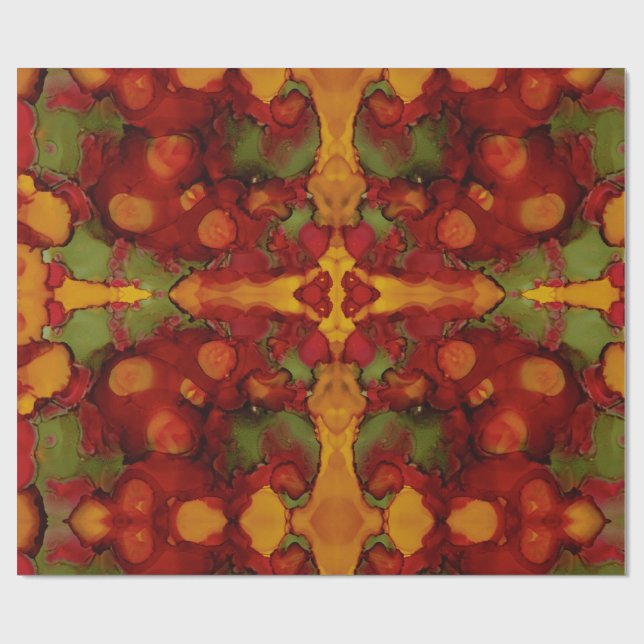 Papel De Presente Folhas de outono (Aberto)