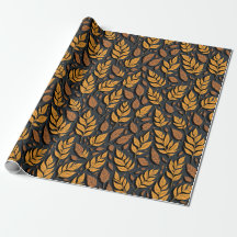 Folhas de Outono Castanhas Elegantes Modernas